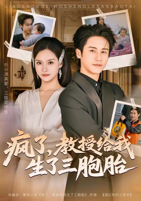 疯了，教授给我生了三胞胎 封面